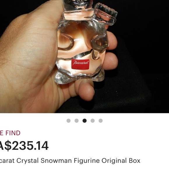 Baccarat Crystal Snowman with Broom. Made in and purchased in France 🇫🇷 - Picture 15 of 15